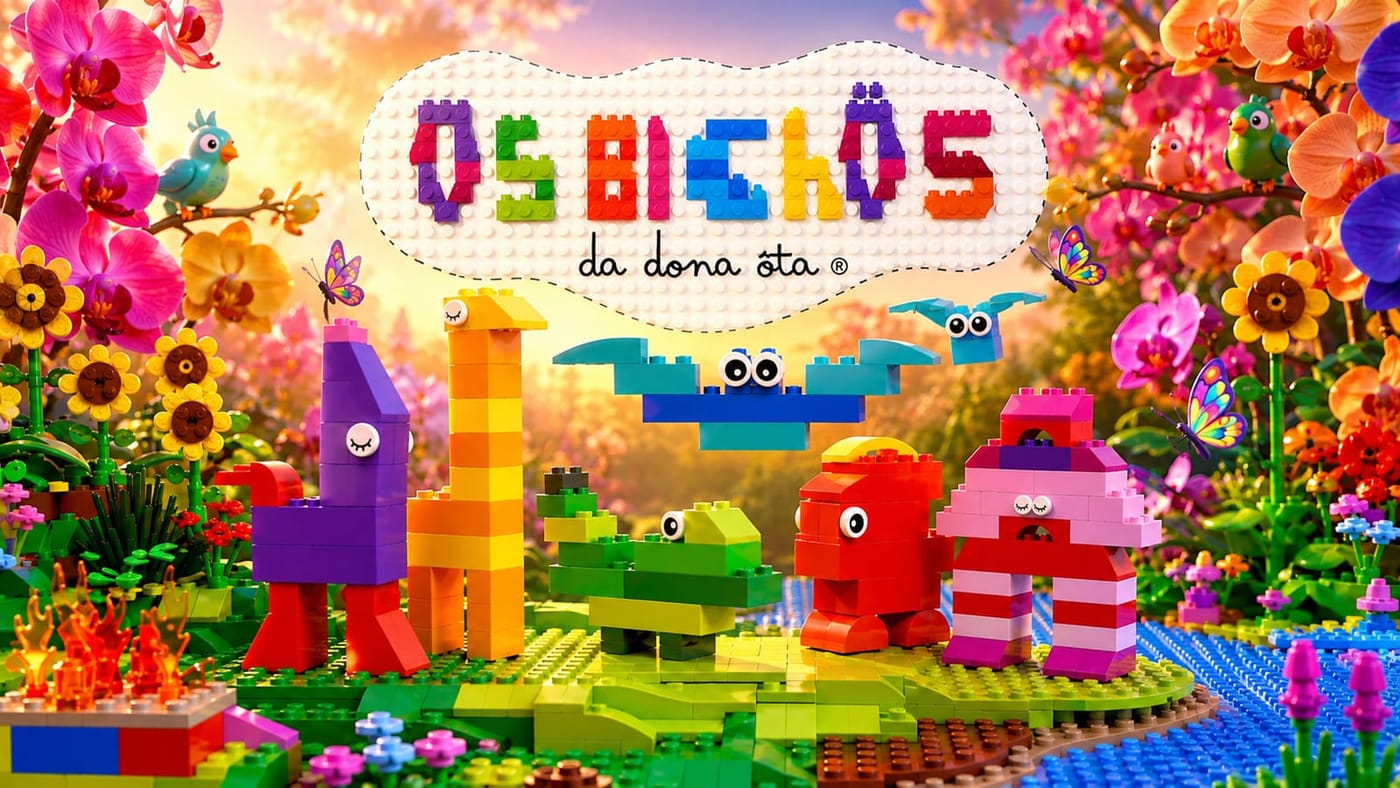 Os Bichos da Dona Öta — todos os personagens no jardim de orquídeas